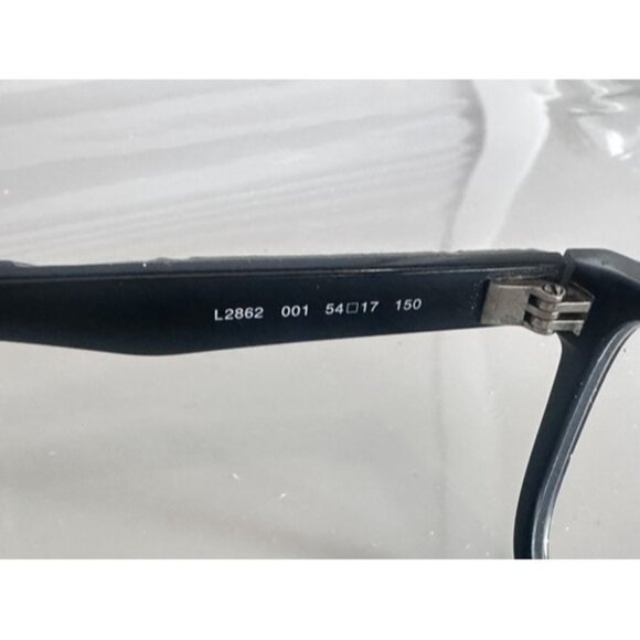 Lacoste Eyeglass Frames 54-17-150 Black L2862 Preppy Alligator Rectangular Izod - Picture 5 of 7